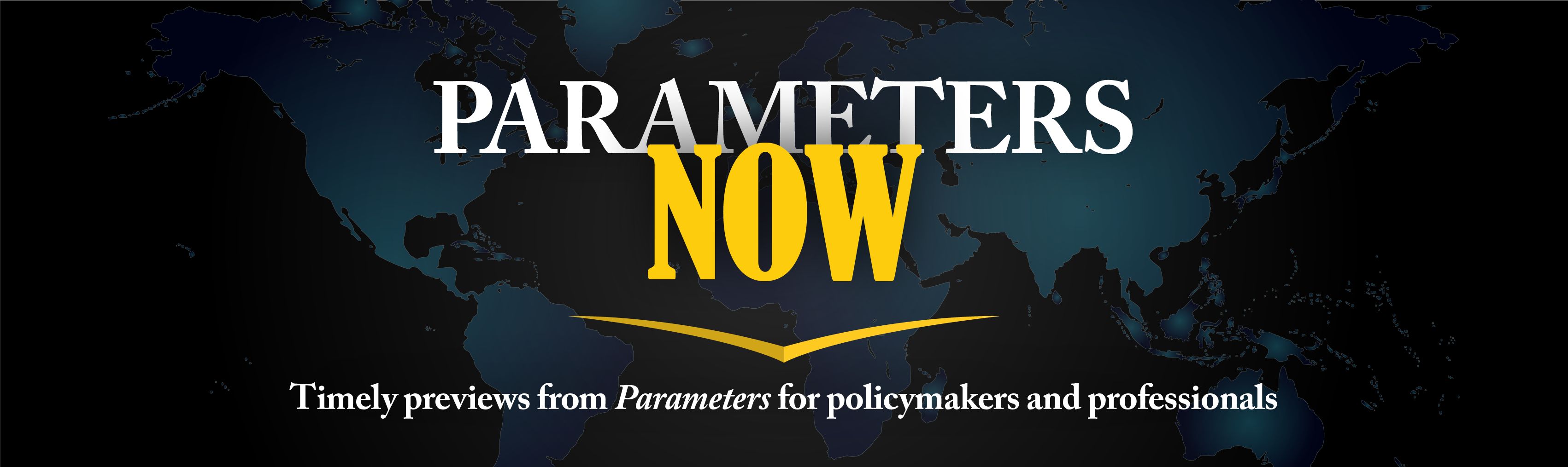 US Army War College Press Parameters Now banner